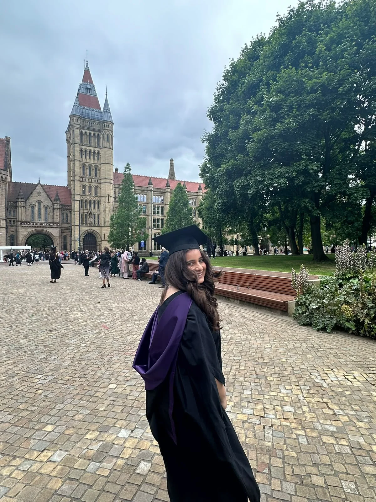 Avinii at her graduation, University of Manchester